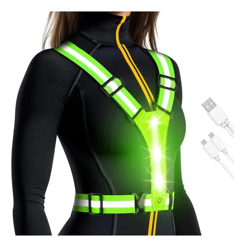 Chaleco reflectivo con luz LED