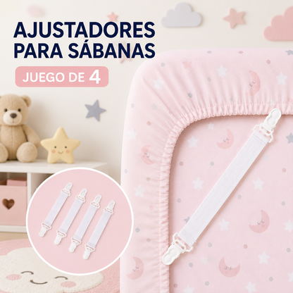 Ajustadores para sábanas 4 en 1