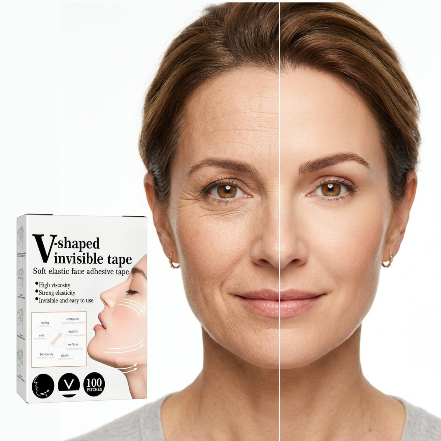 Cinta de estiramiento facial